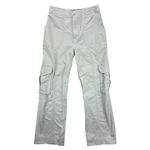 Abercrombie & Fitch Pants - Abercrombie & Fitch Cargo Pants Women's 25 0S Beige Cotton Utility Pockets